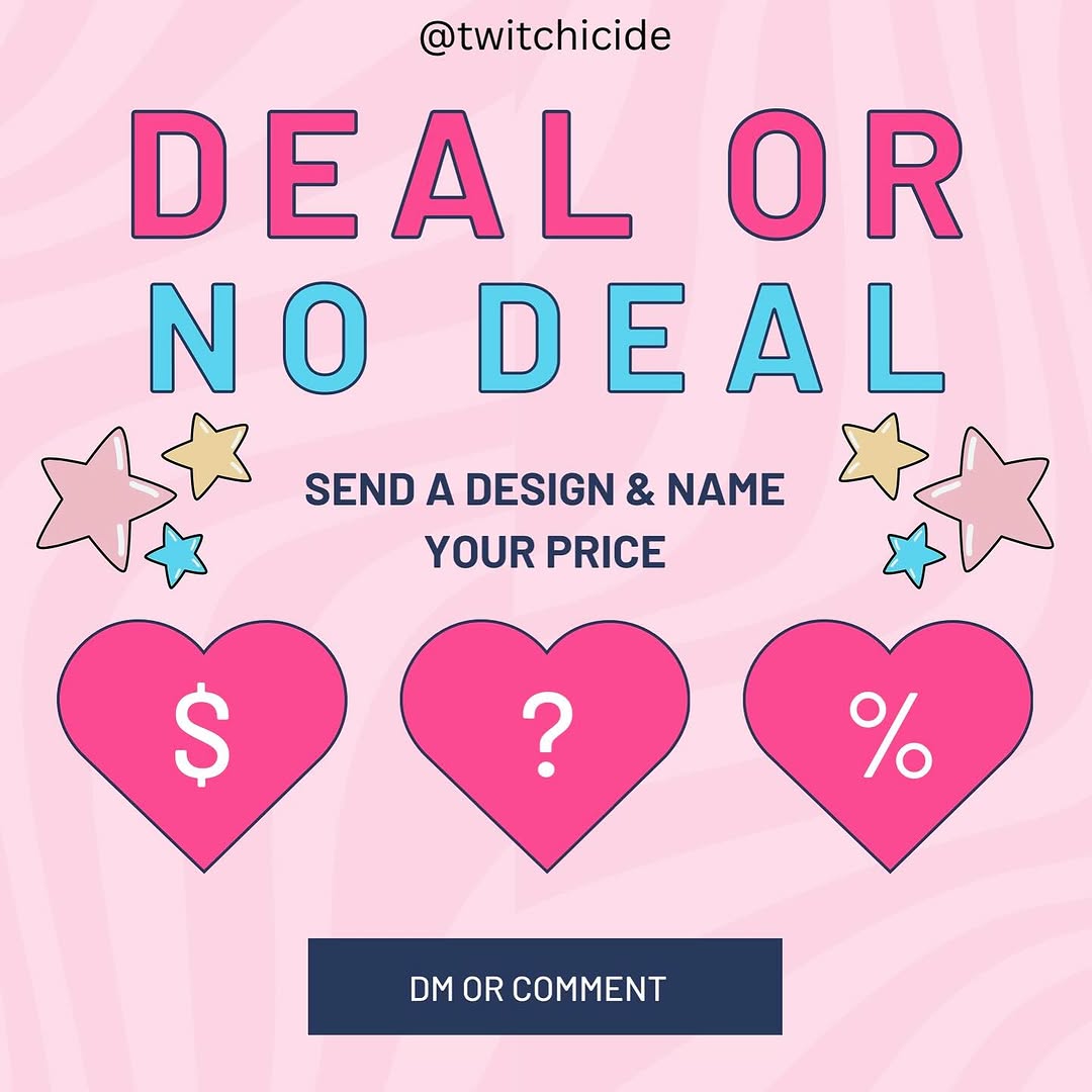 DEAL OR NO DEAL (Tattoo Edition) 💫